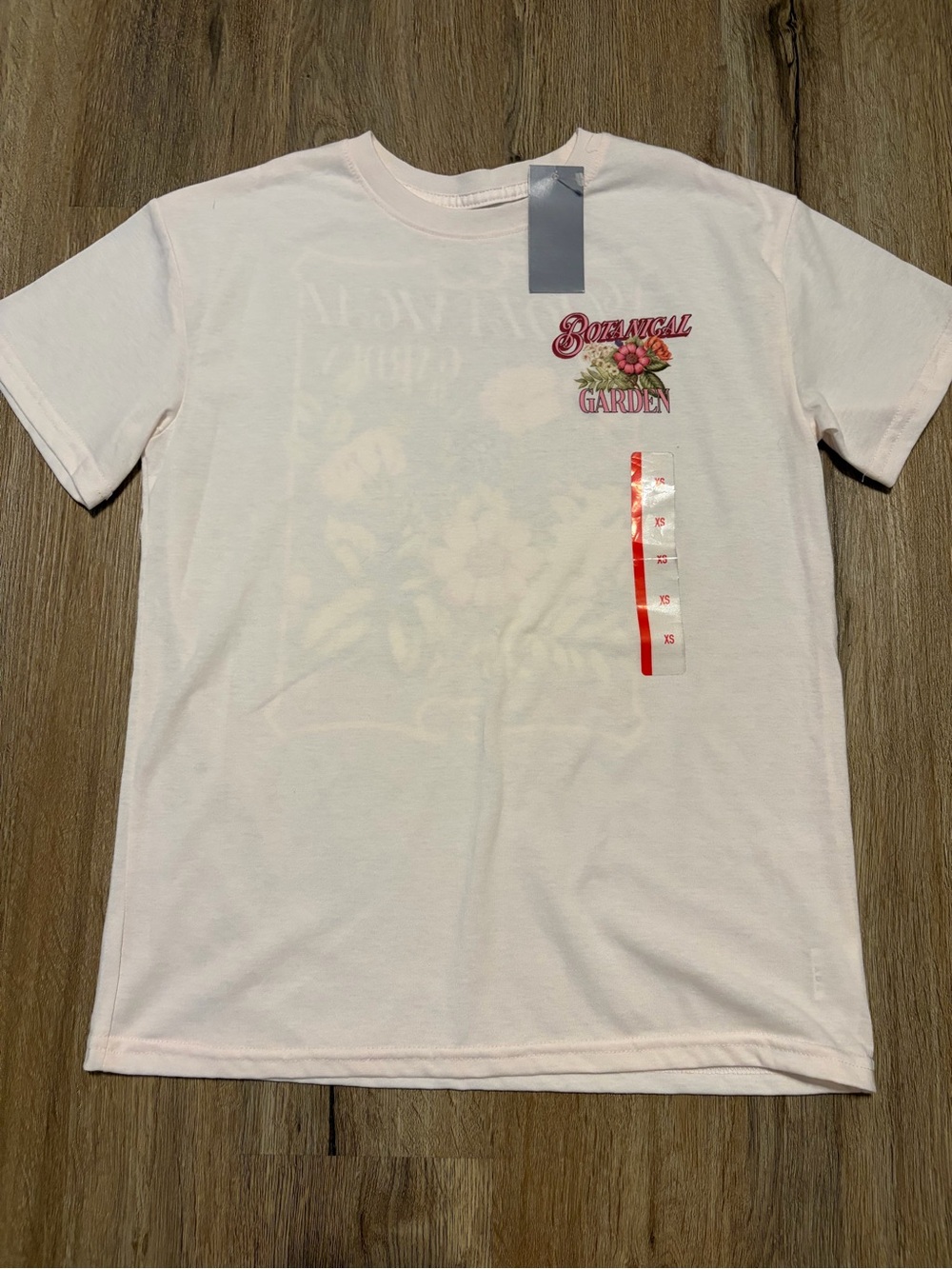 Modern Lux Botanical Garden Graphic Tee in Light Pink